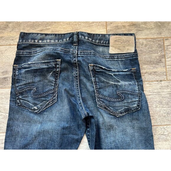 Silver Jeans Eddie mens 30 x 32 Western 30x32 Distressed Stretch Western‎ Jean - Picture 8 of 9